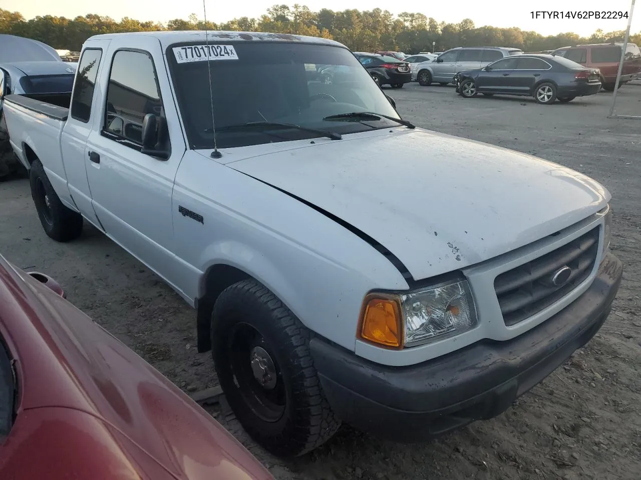 2002 Ford Ranger Super Cab VIN: 1FTYR14V62PB22294 Lot: 77017024