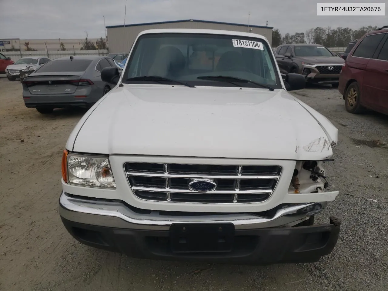 2002 Ford Ranger Super Cab VIN: 1FTYR44U32TA20676 Lot: 78151104