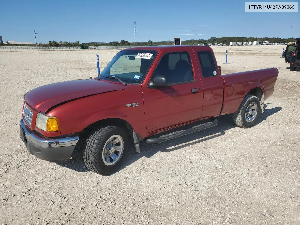 2002 Ford Ranger Super Cab VIN: 1FTYR14U42PA89366 Lot: 79158684