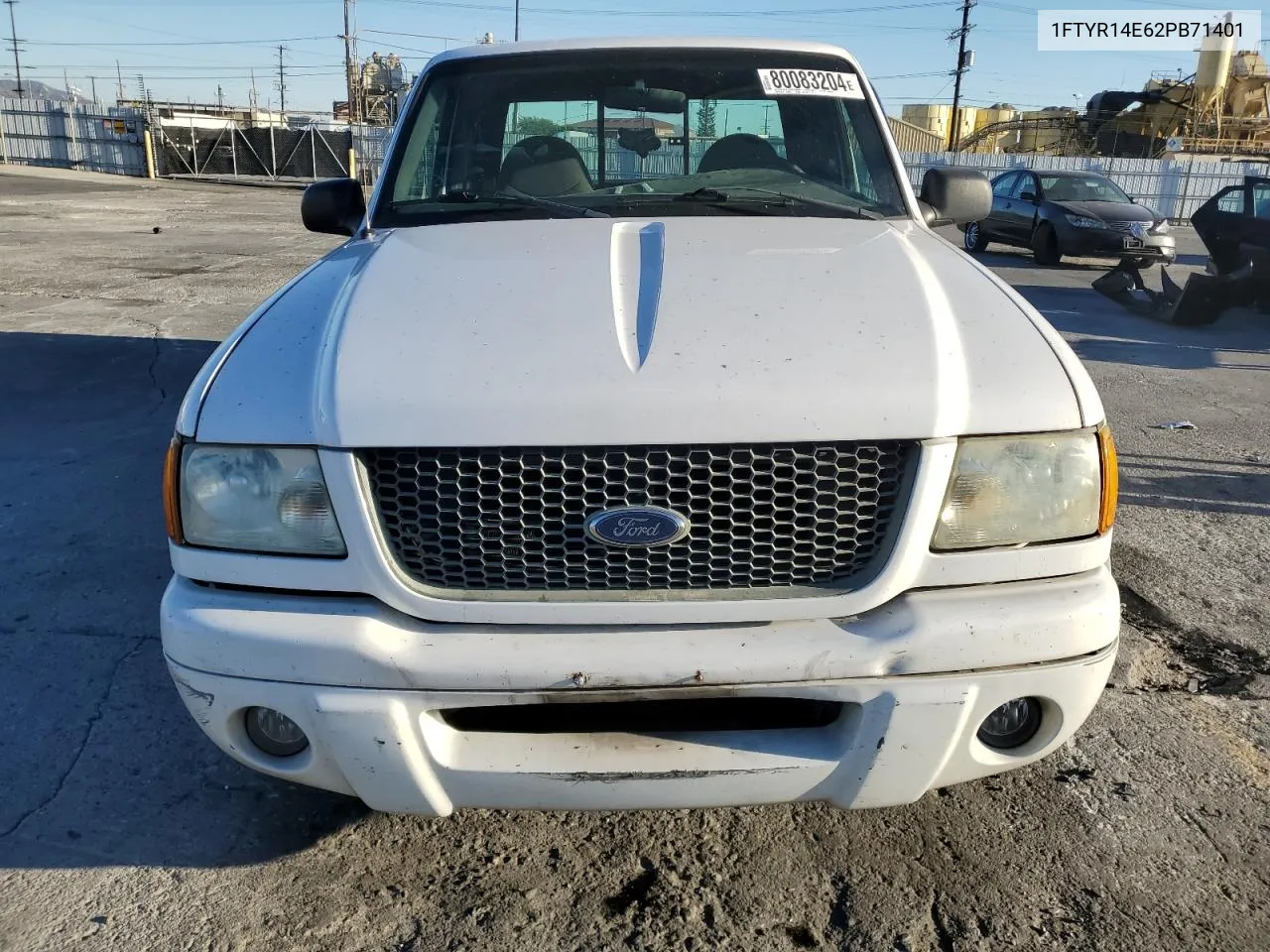 2002 Ford Ranger Super Cab VIN: 1FTYR14E62PB71401 Lot: 80083204