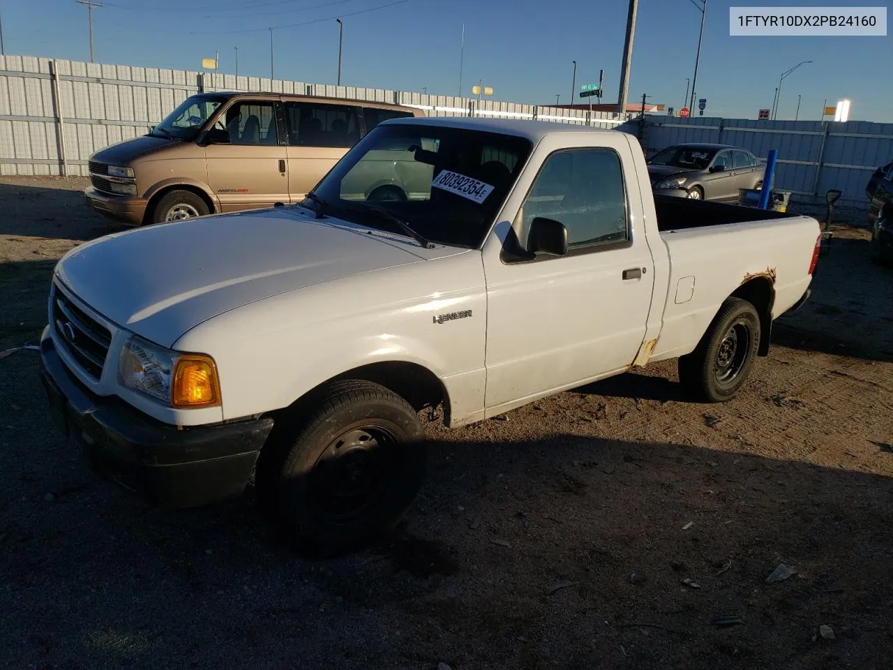 2002 Ford Ranger VIN: 1FTYR10DX2PB24160 Lot: 80392354