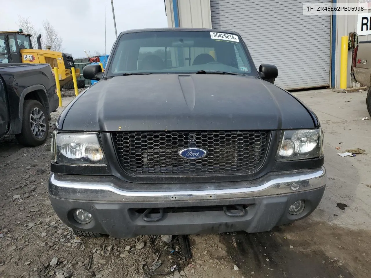 2002 Ford Ranger Super Cab VIN: 1FTZR45E62PB05998 Lot: 80429814