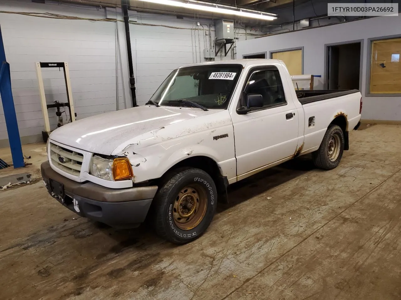 2003 Ford Ranger VIN: 1FTYR10D03PA26692 Lot: 49391984