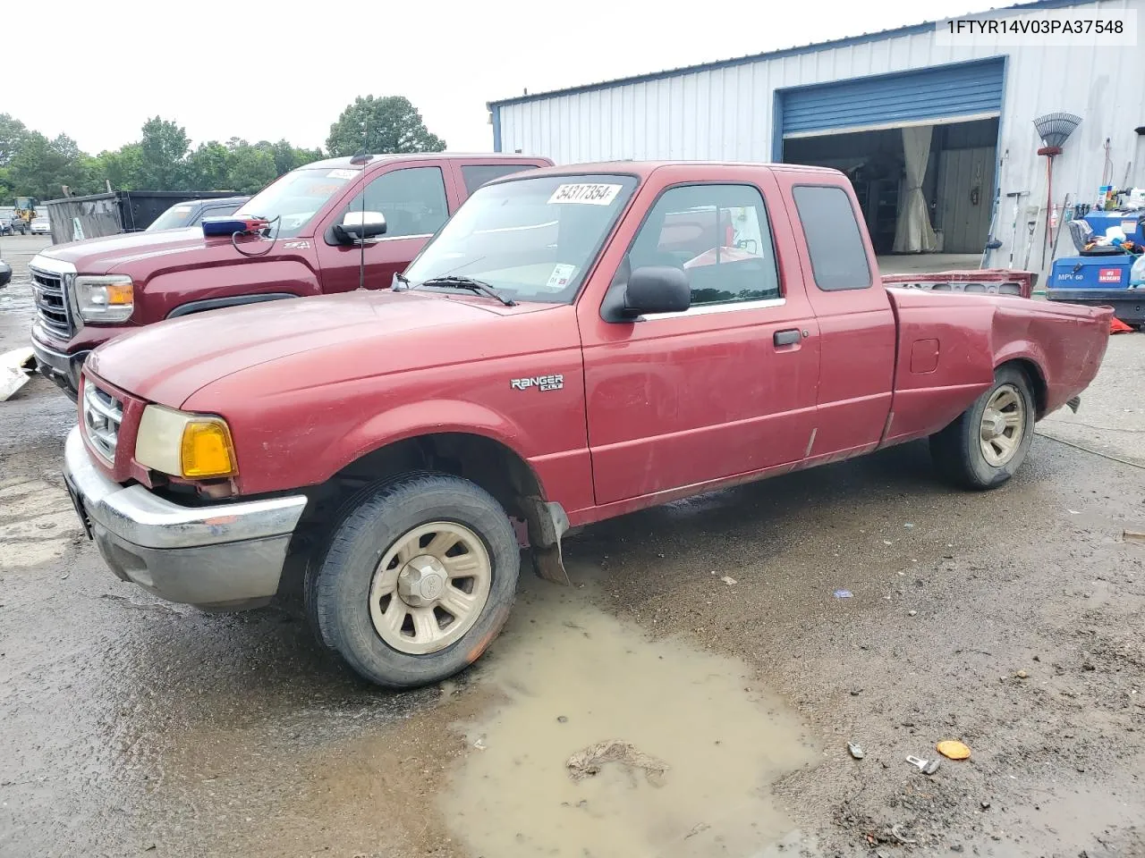 2003 Ford Ranger Super Cab VIN: 1FTYR14V03PA37548 Lot: 54317354