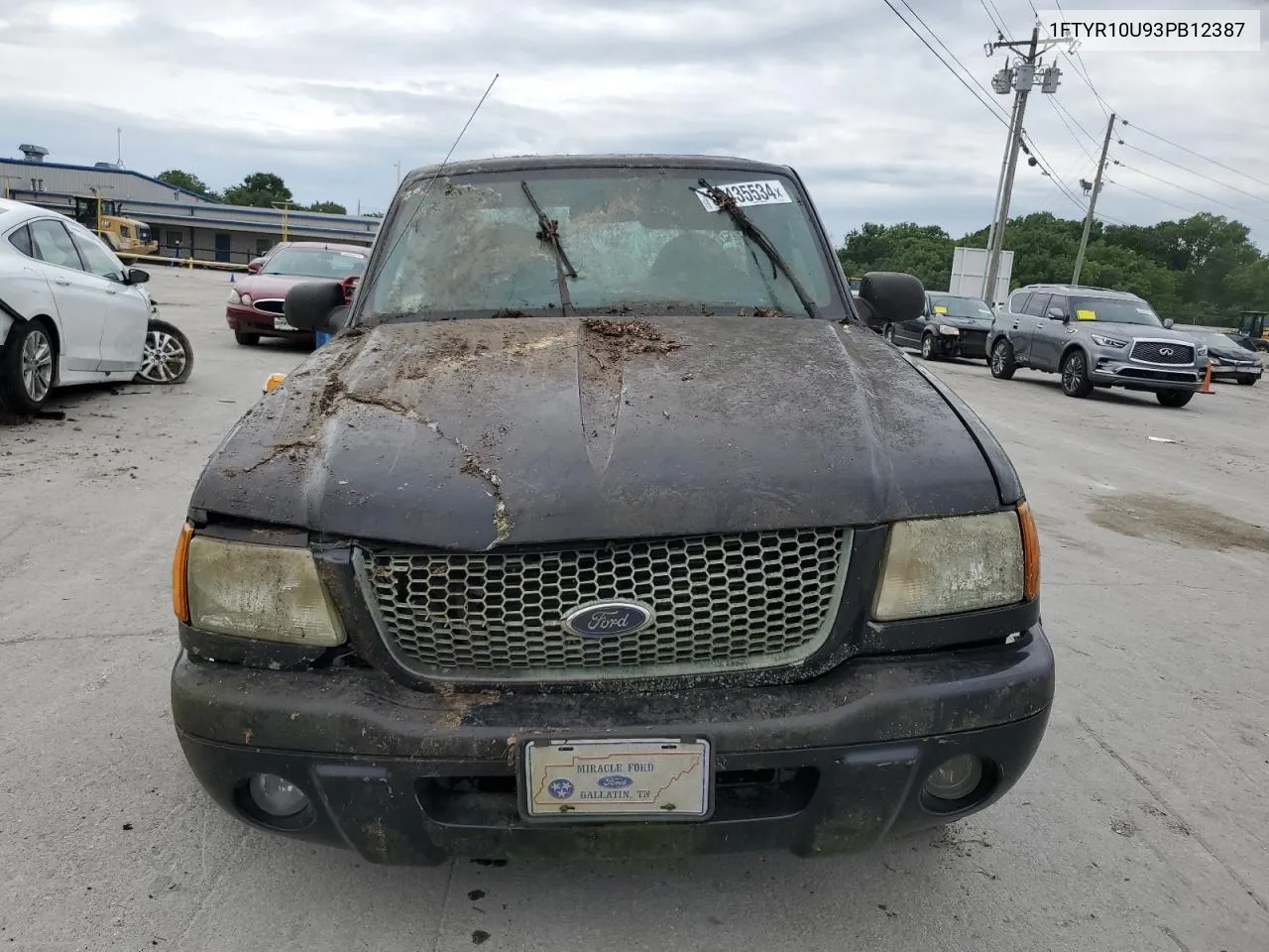 2003 Ford Ranger VIN: 1FTYR10U93PB12387 Lot: 54435534