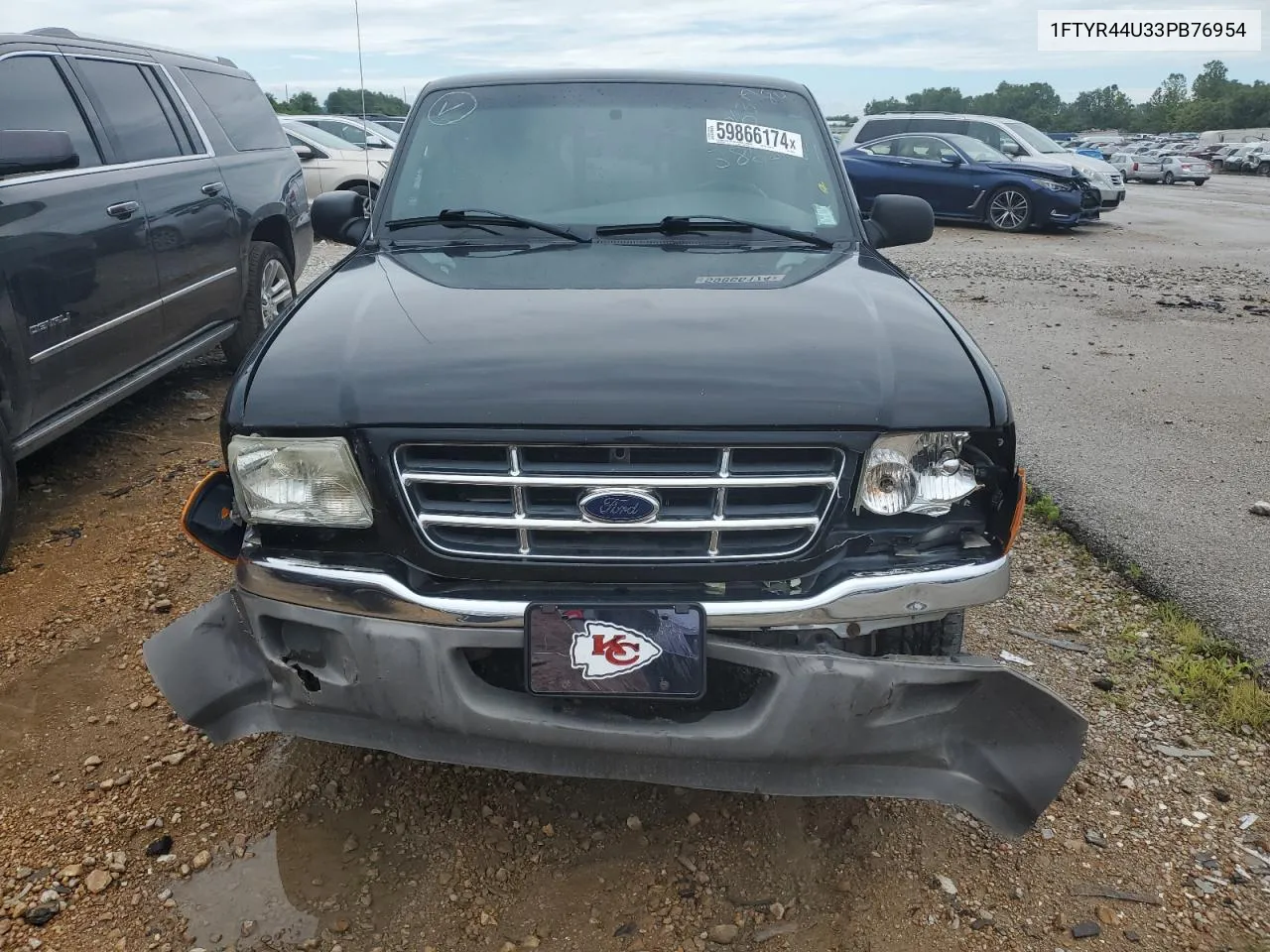 2003 Ford Ranger Super Cab VIN: 1FTYR44U33PB76954 Lot: 59866174