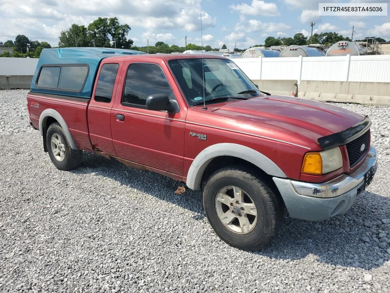 2003 Ford Ranger Super Cab VIN: 1FTZR45E83TA45036 Lot: 66961124