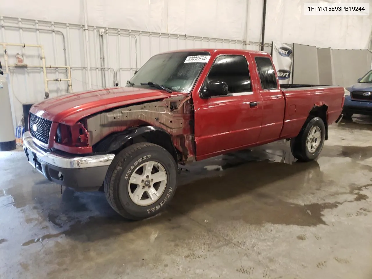 2003 Ford Ranger Super Cab VIN: 1FTYR15E93PB19244 Lot: 69092654