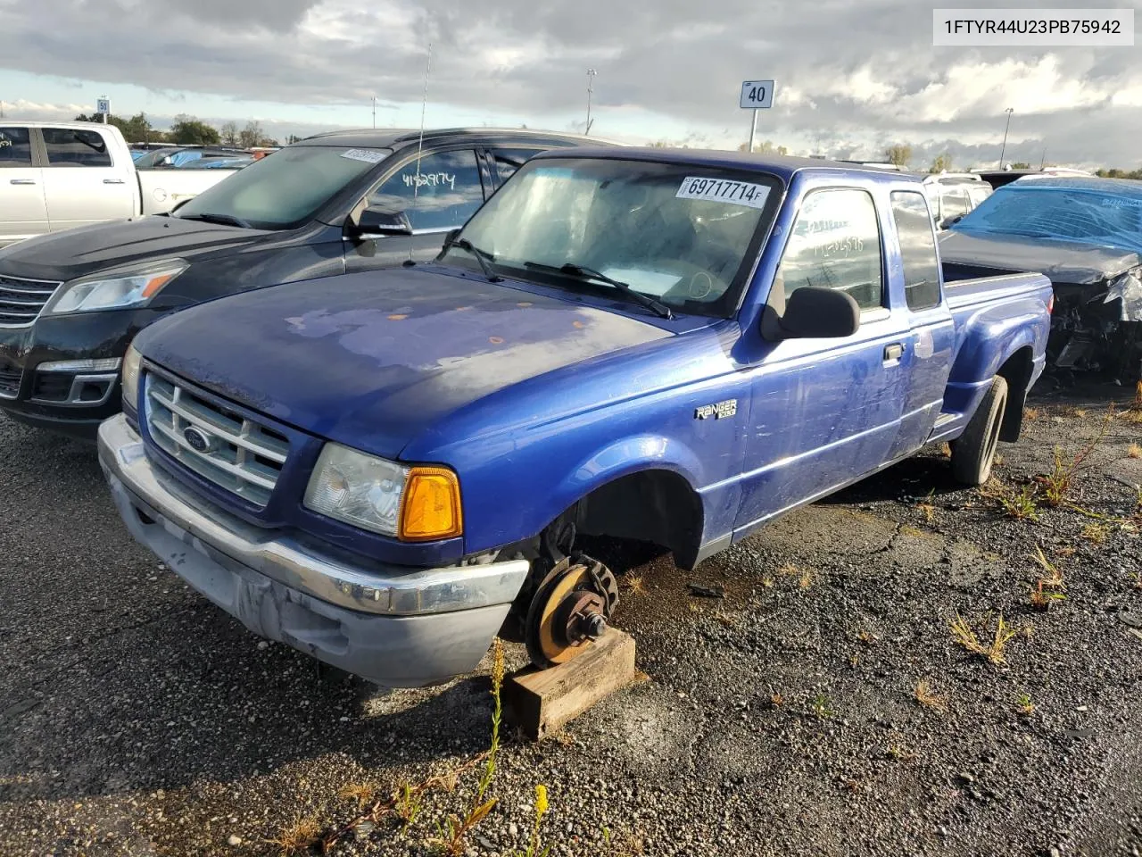 2003 Ford Ranger Super Cab VIN: 1FTYR44U23PB75942 Lot: 69717714