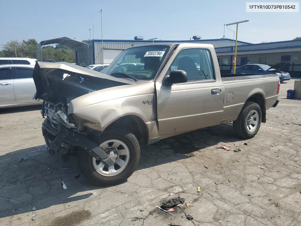 2003 Ford Ranger VIN: 1FTYR10D73PB10542 Lot: 70853794