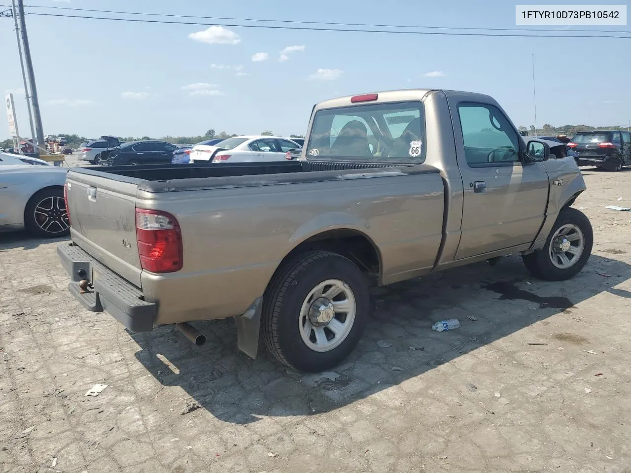 2003 Ford Ranger VIN: 1FTYR10D73PB10542 Lot: 70853794