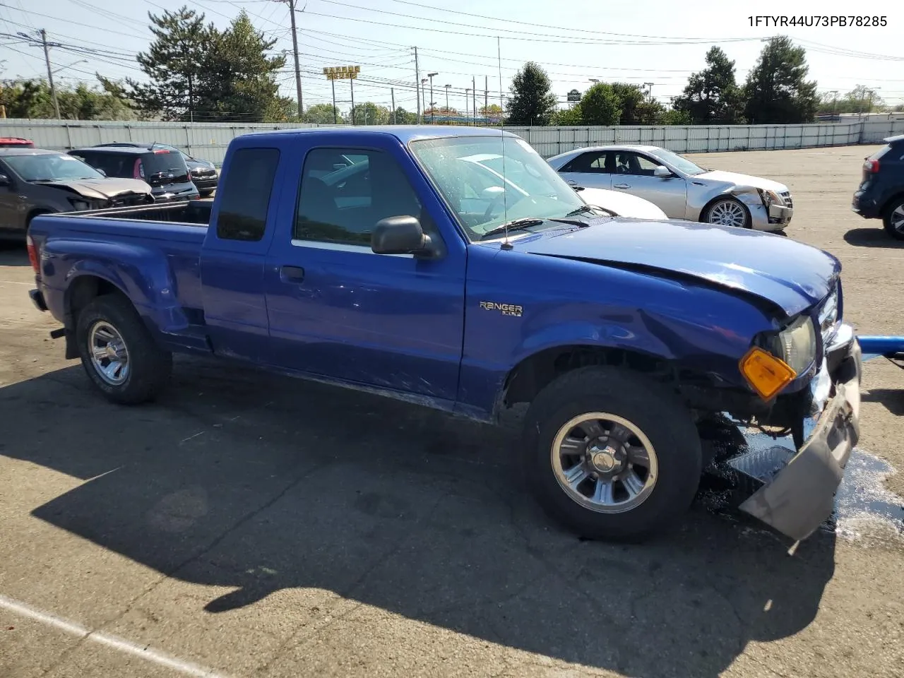 2003 Ford Ranger Super Cab VIN: 1FTYR44U73PB78285 Lot: 71005924