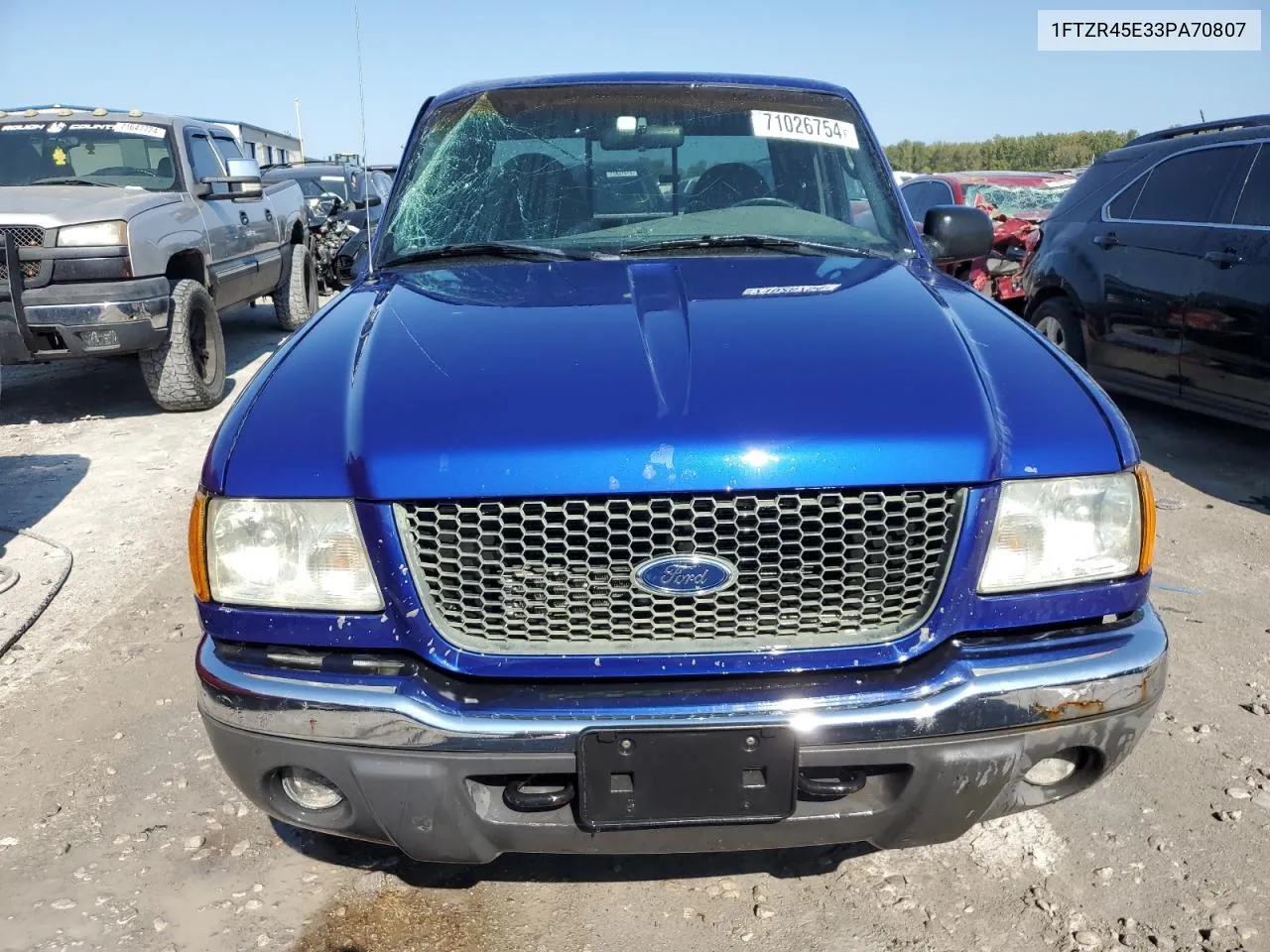 2003 Ford Ranger Super Cab VIN: 1FTZR45E33PA70807 Lot: 71026754