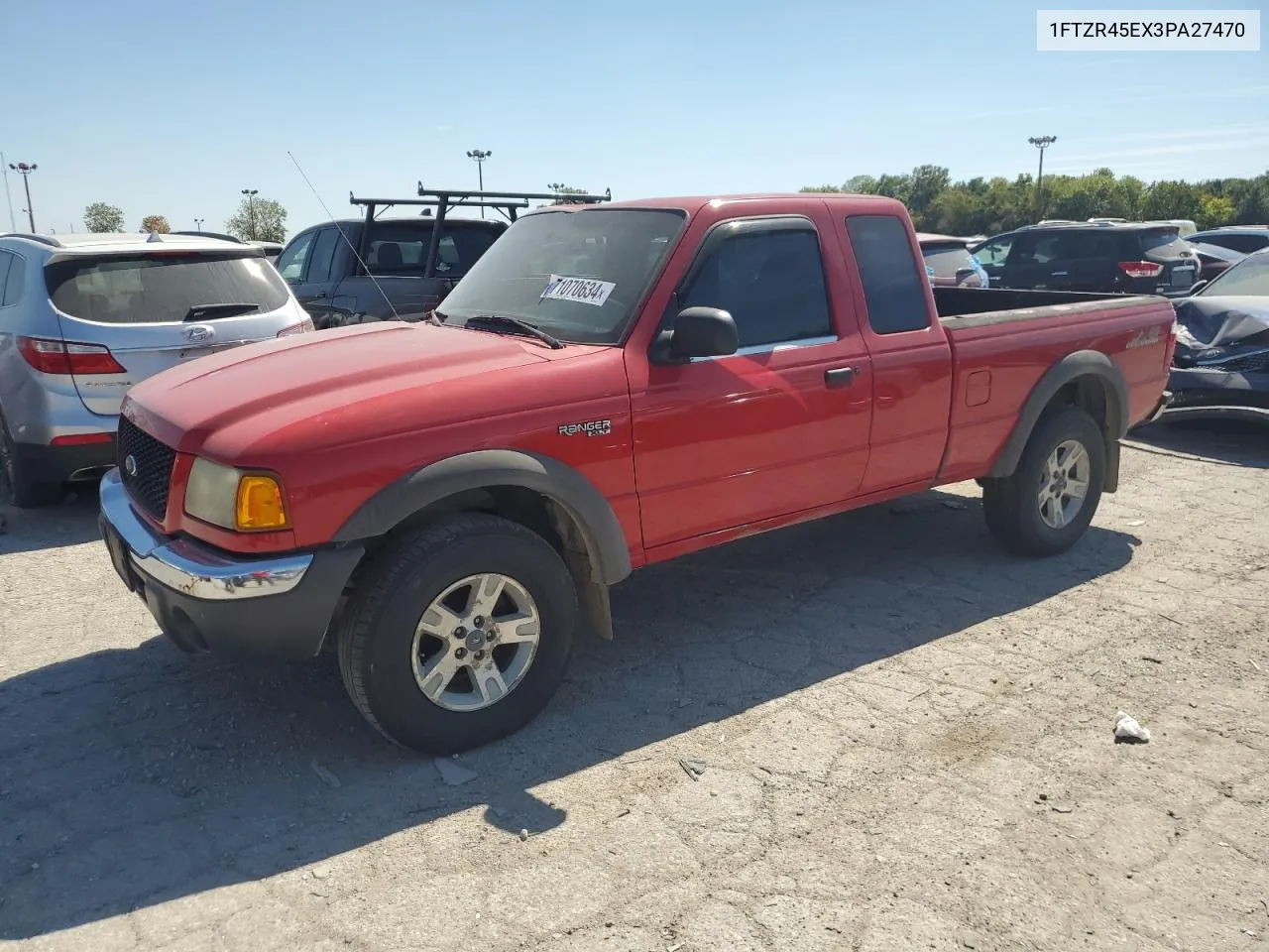 2003 Ford Ranger Super Cab VIN: 1FTZR45EX3PA27470 Lot: 71070634