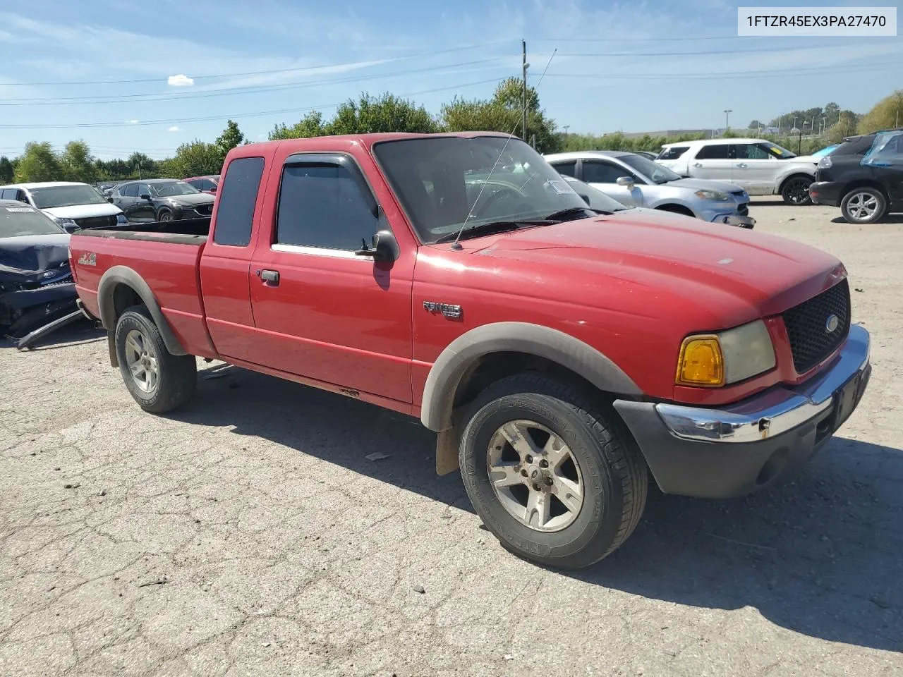 2003 Ford Ranger Super Cab VIN: 1FTZR45EX3PA27470 Lot: 71070634