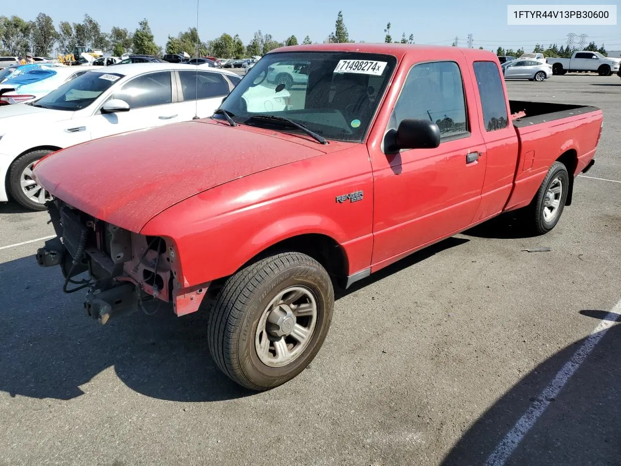 2003 Ford Ranger Super Cab VIN: 1FTYR44V13PB30600 Lot: 71498274