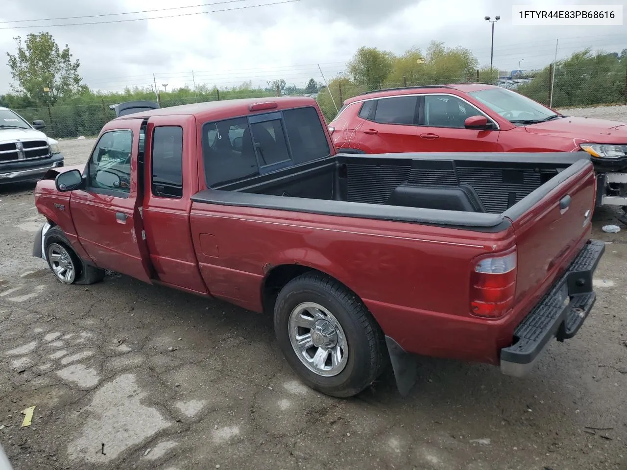 2003 Ford Ranger Super Cab VIN: 1FTYR44E83PB68616 Lot: 72549404