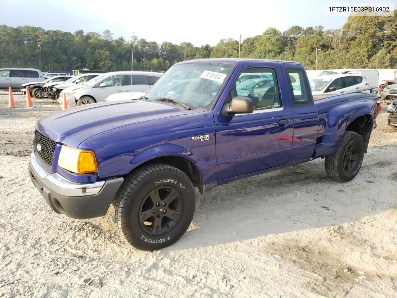 2003 Ford Ranger Super Cab VIN: 1FTZR15E03PB16902 Lot: 73008394