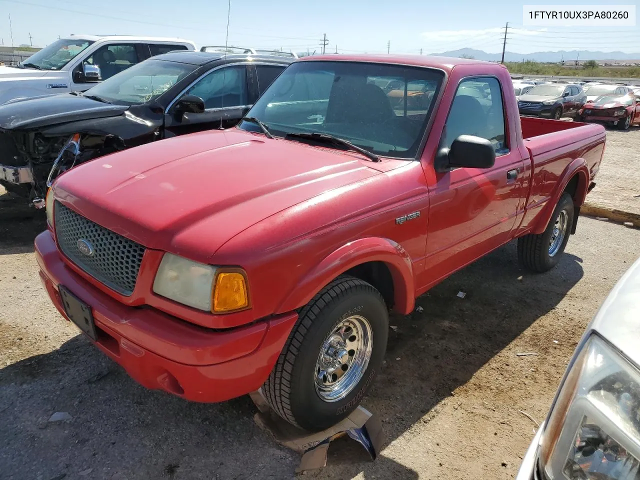 2003 Ford Ranger VIN: 1FTYR10UX3PA80260 Lot: 73172954