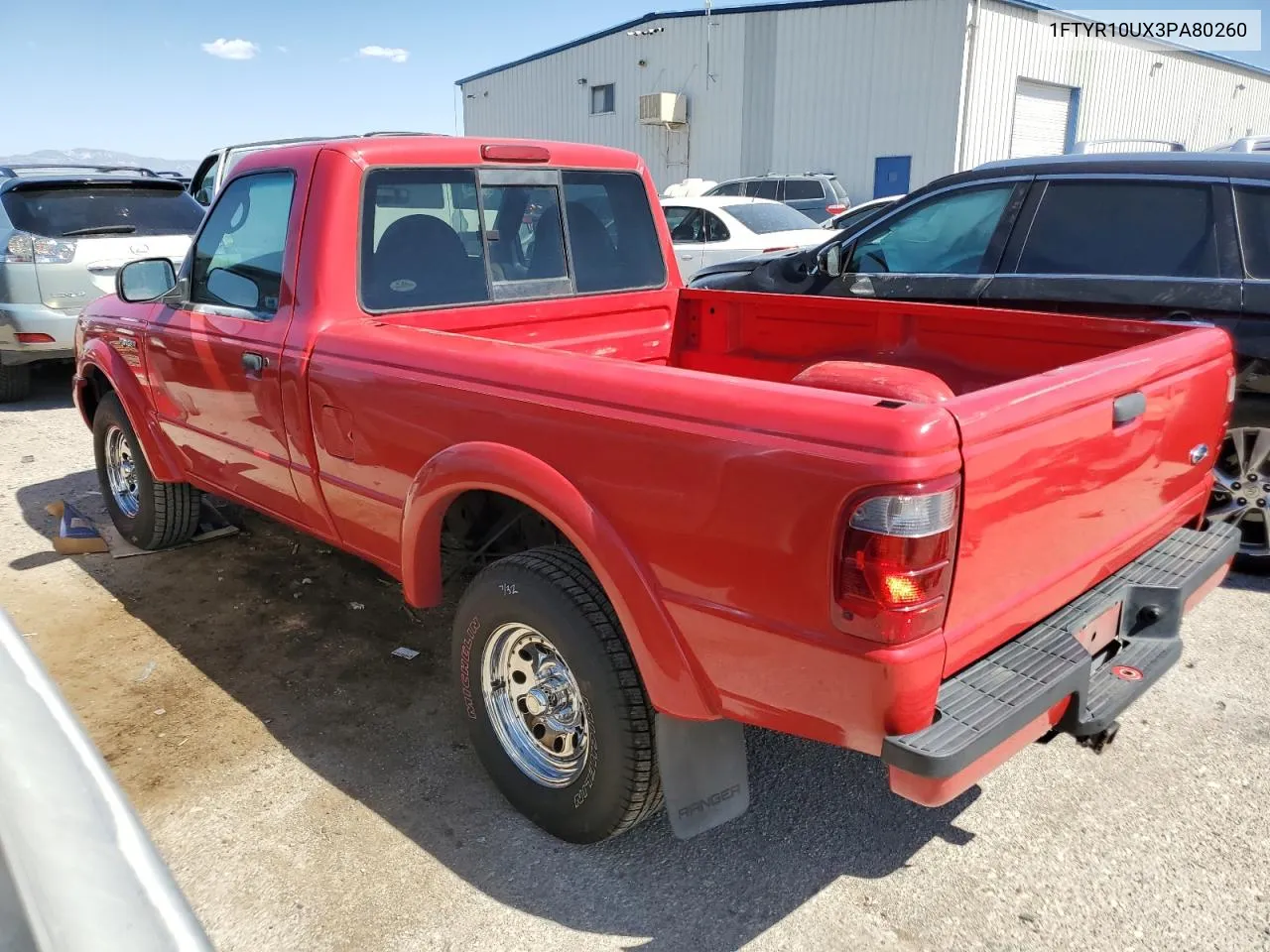 2003 Ford Ranger VIN: 1FTYR10UX3PA80260 Lot: 73172954