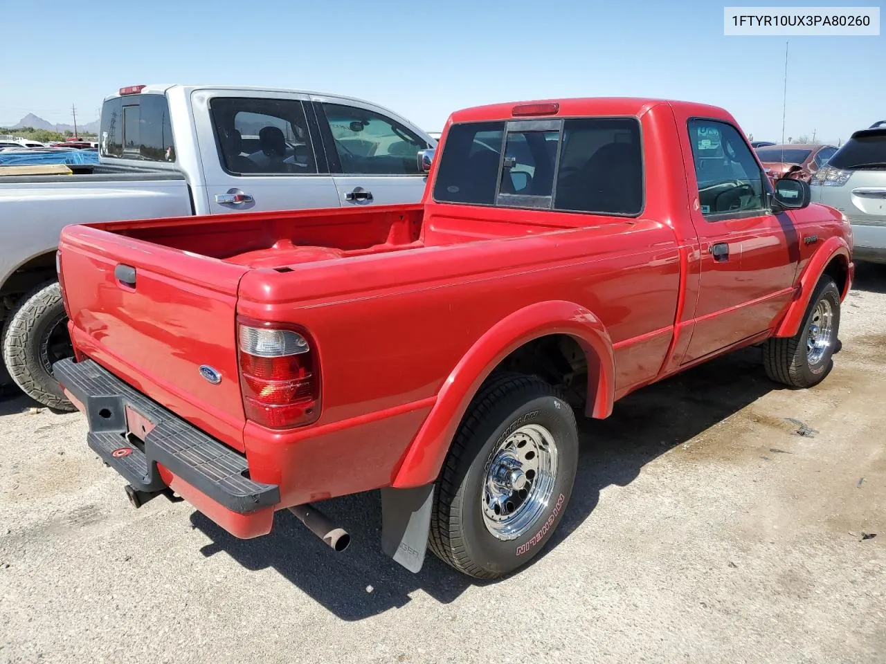 2003 Ford Ranger VIN: 1FTYR10UX3PA80260 Lot: 73172954