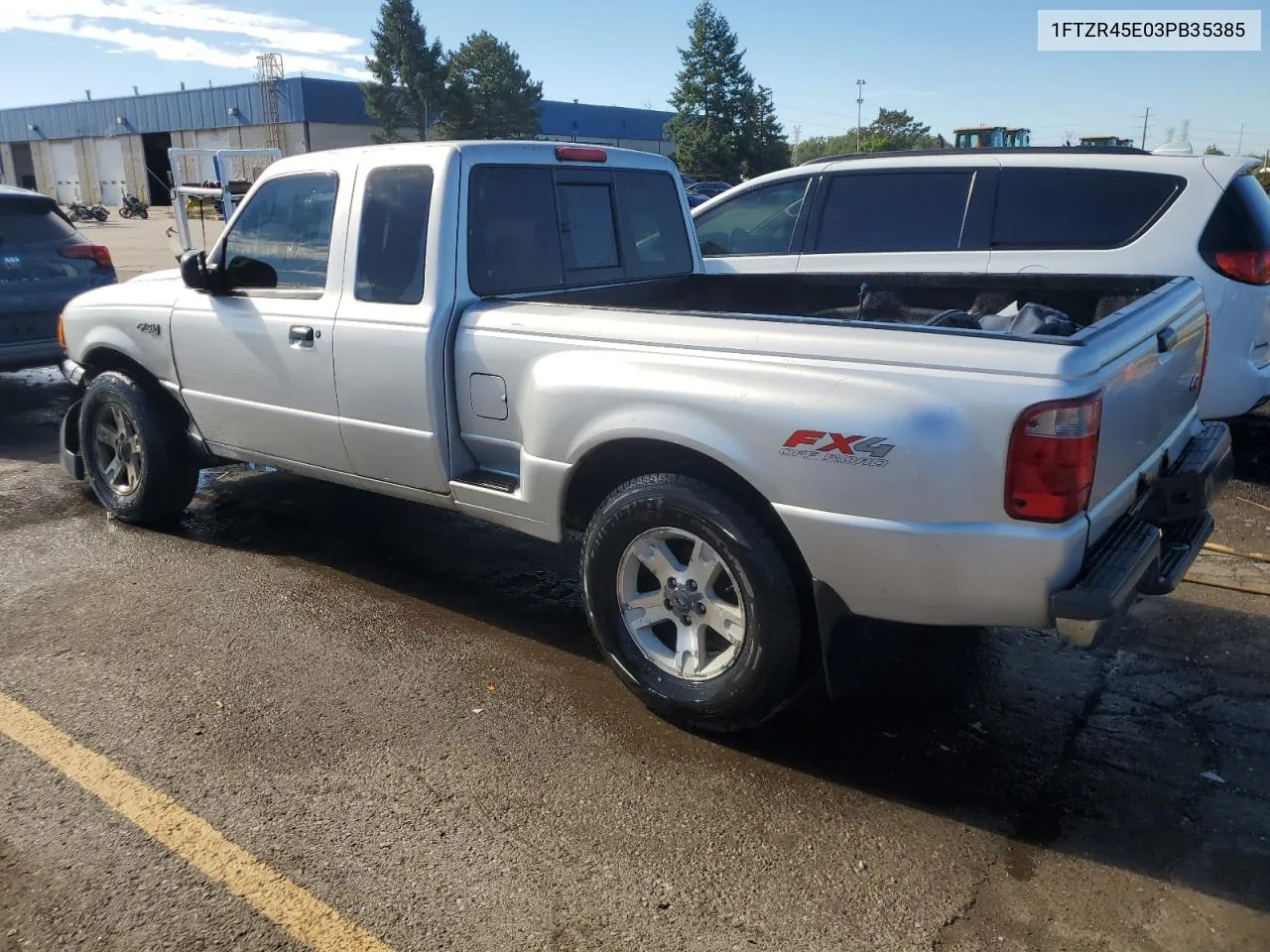 2003 Ford Ranger Super Cab VIN: 1FTZR45E03PB35385 Lot: 73207094