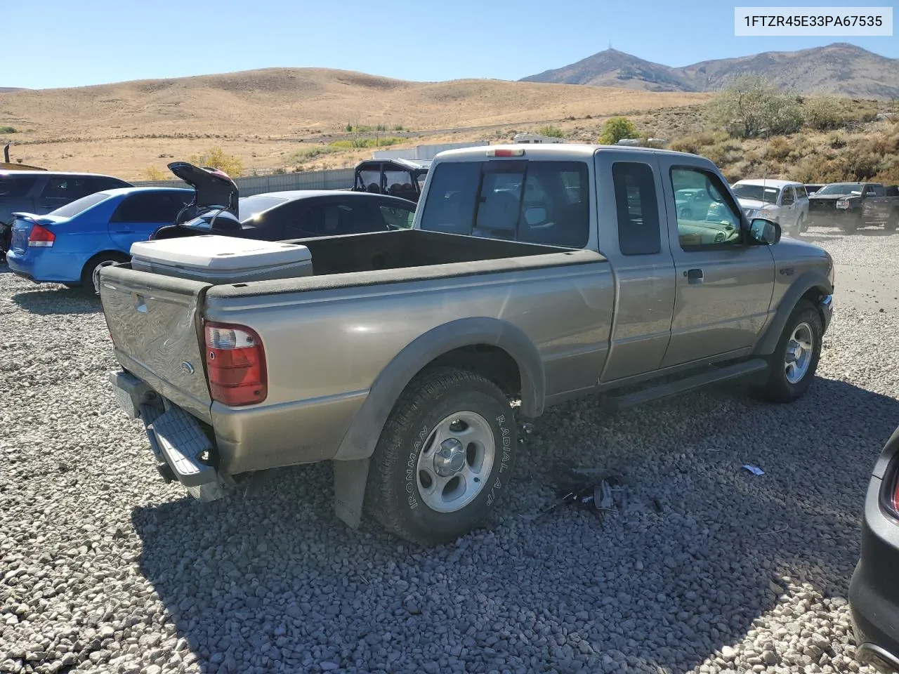 2003 Ford Ranger Super Cab VIN: 1FTZR45E33PA67535 Lot: 73407284