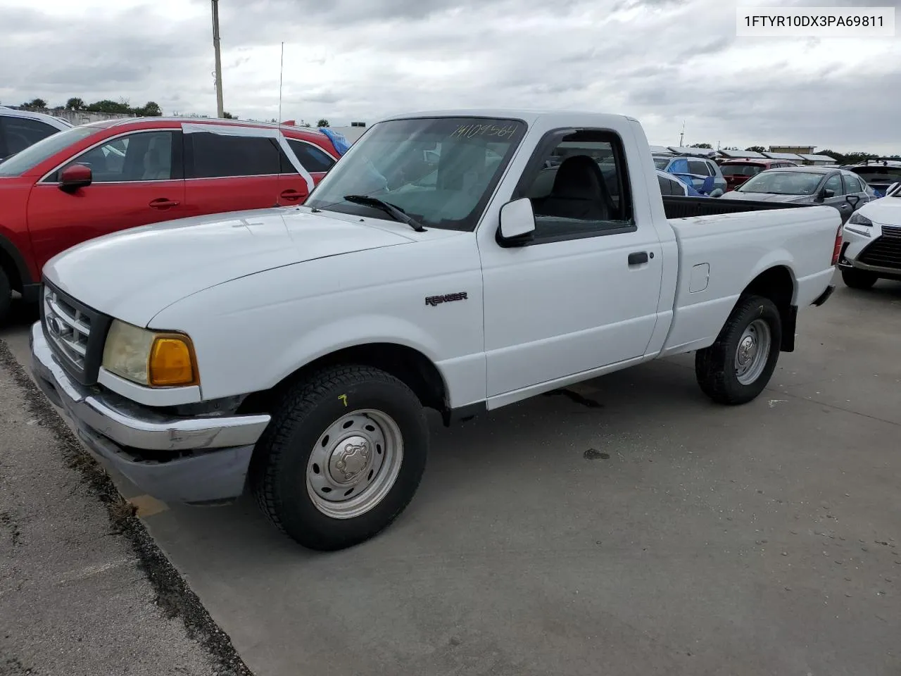 2003 Ford Ranger VIN: 1FTYR10DX3PA69811 Lot: 74109564