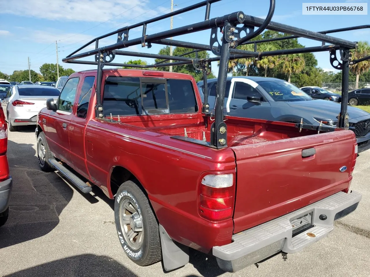 2003 Ford Ranger Super Cab VIN: 1FTYR44U03PB66768 Lot: 74128904