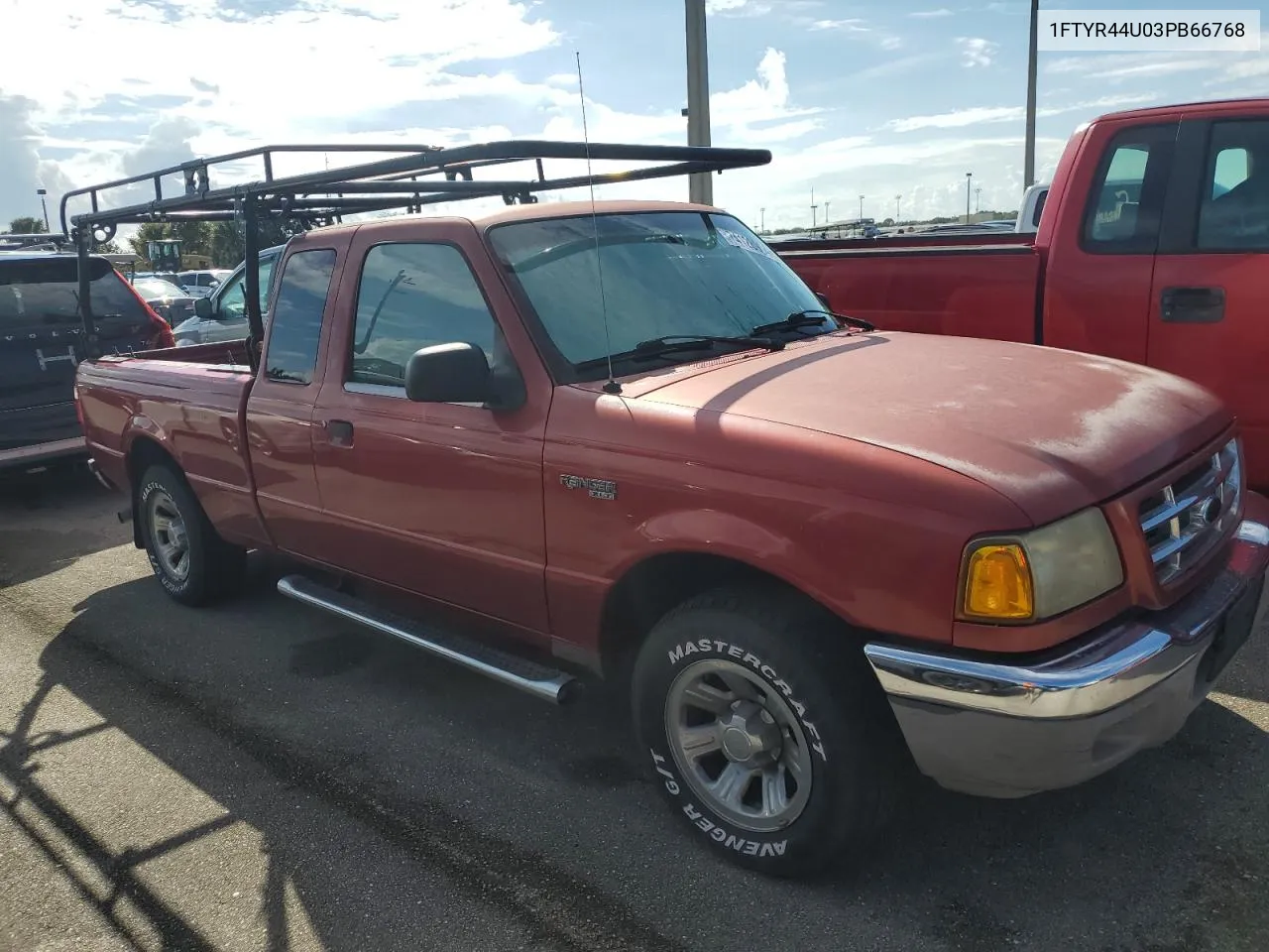 2003 Ford Ranger Super Cab VIN: 1FTYR44U03PB66768 Lot: 74128904