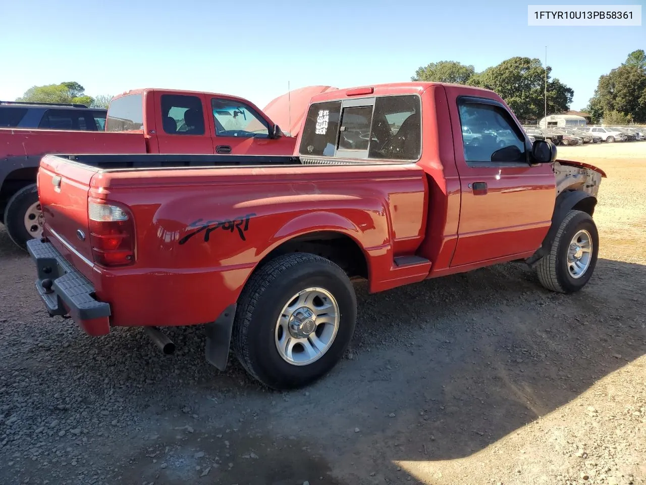 2003 Ford Ranger VIN: 1FTYR10U13PB58361 Lot: 74771564