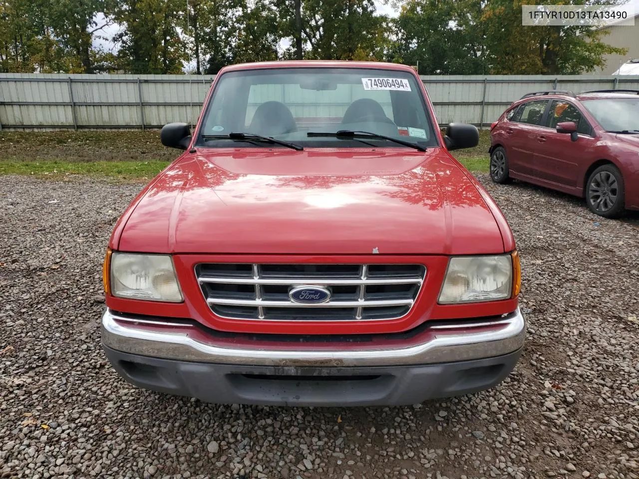 2003 Ford Ranger VIN: 1FTYR10D13TA13490 Lot: 74906494