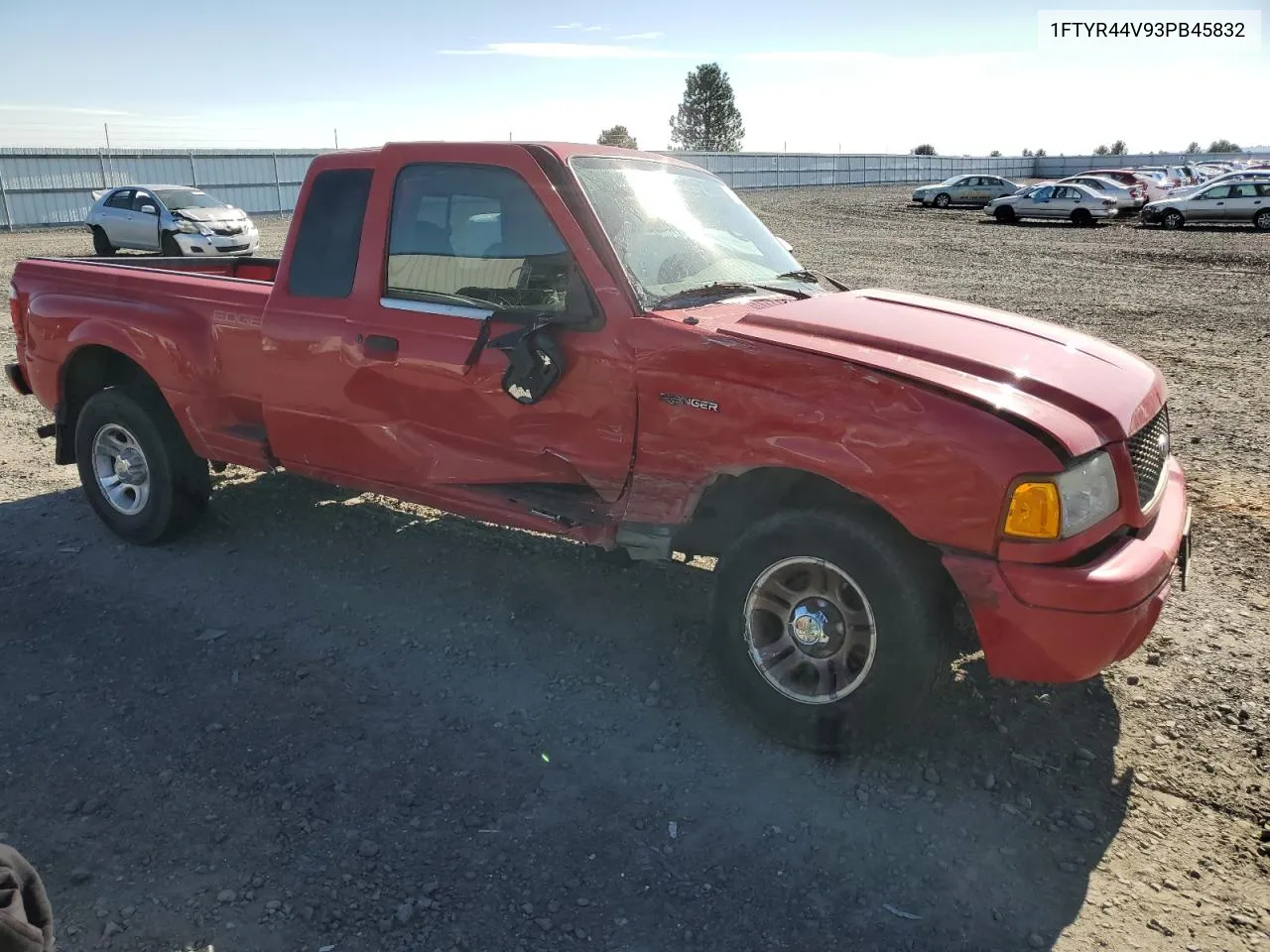 2003 Ford Ranger Super Cab VIN: 1FTYR44V93PB45832 Lot: 75238464