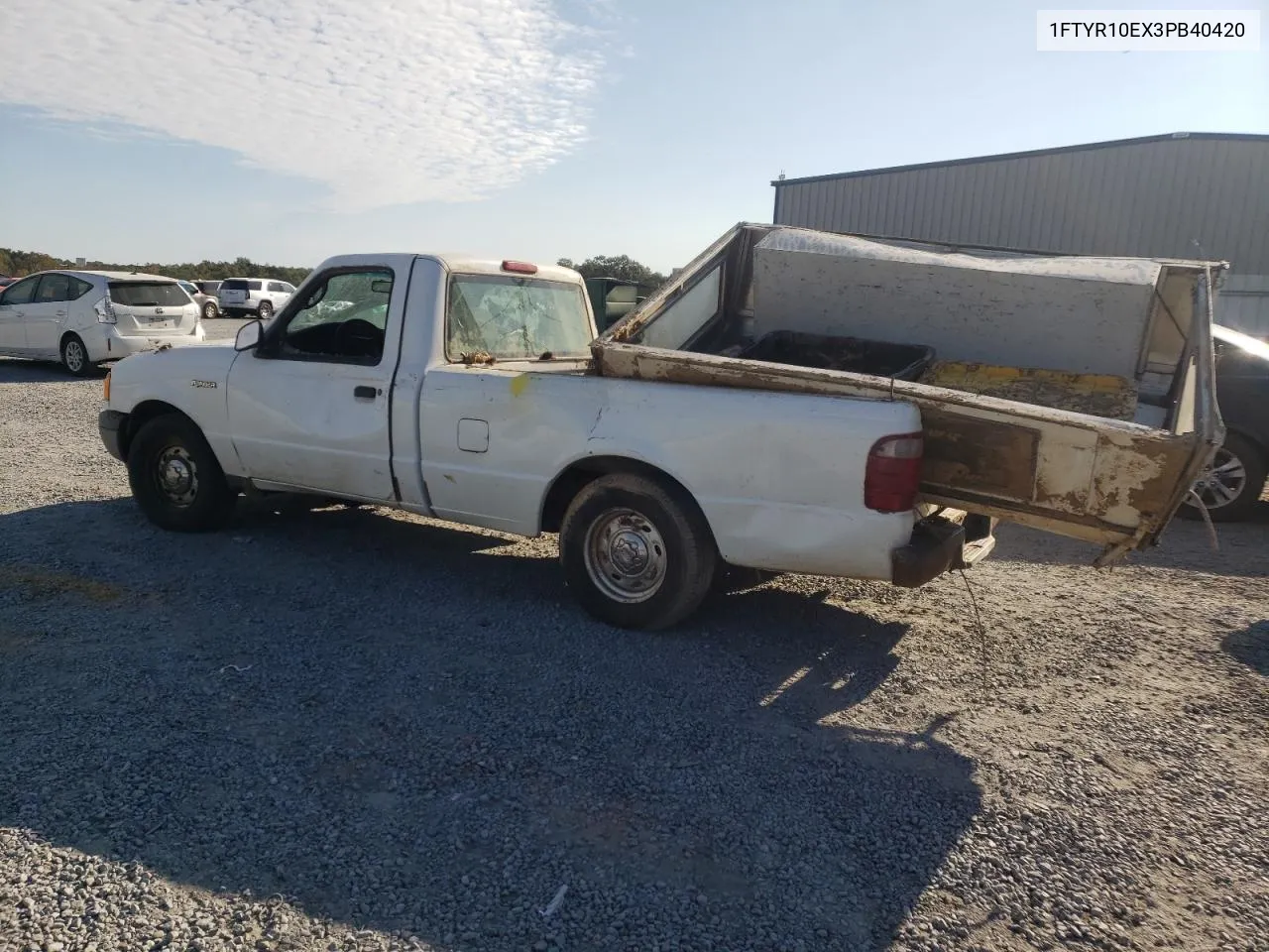 2003 Ford Ranger VIN: 1FTYR10EX3PB40420 Lot: 75543444