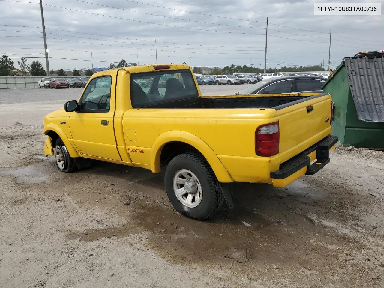 2003 Ford Ranger VIN: 1FTYR10U83TA00736 Lot: 76325714