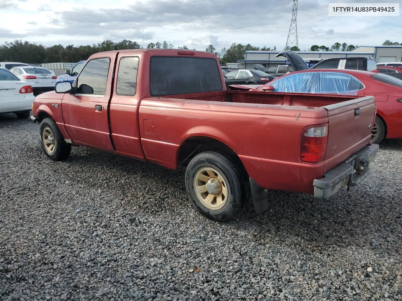 2003 Ford Ranger Super Cab VIN: 1FTYR14U83PB49425 Lot: 76351054