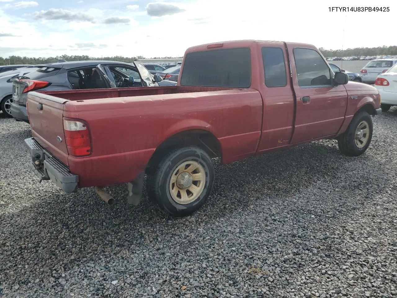 2003 Ford Ranger Super Cab VIN: 1FTYR14U83PB49425 Lot: 76351054