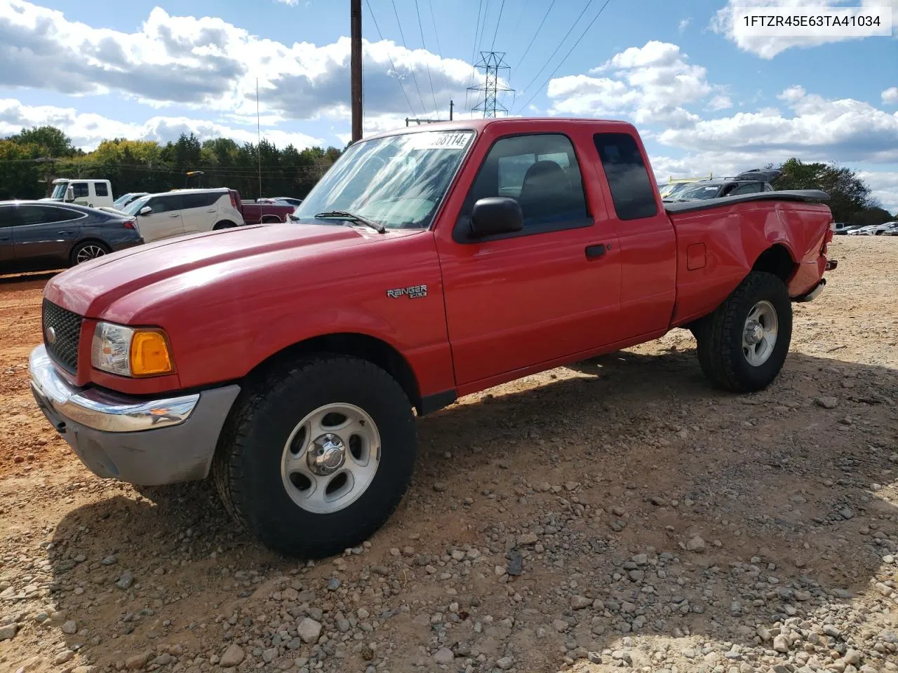 2003 Ford Ranger Super Cab VIN: 1FTZR45E63TA41034 Lot: 76368114