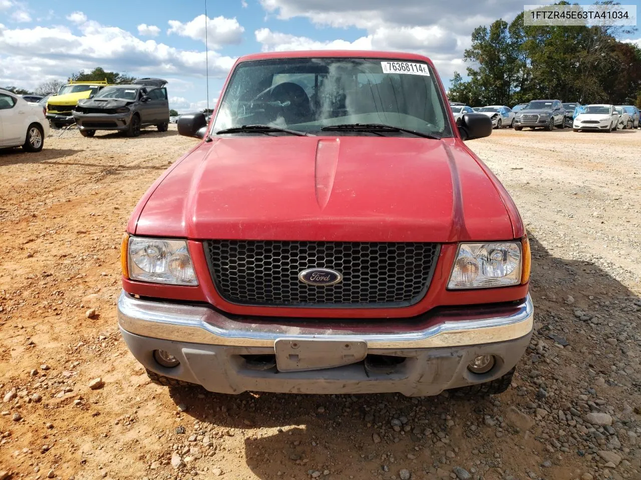 2003 Ford Ranger Super Cab VIN: 1FTZR45E63TA41034 Lot: 76368114