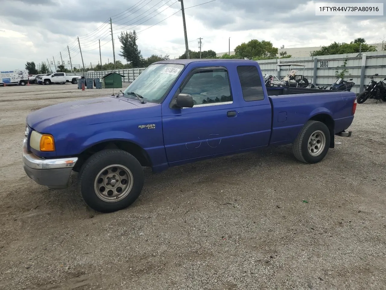 2003 Ford Ranger Super Cab VIN: 1FTYR44V73PA80916 Lot: 76513014