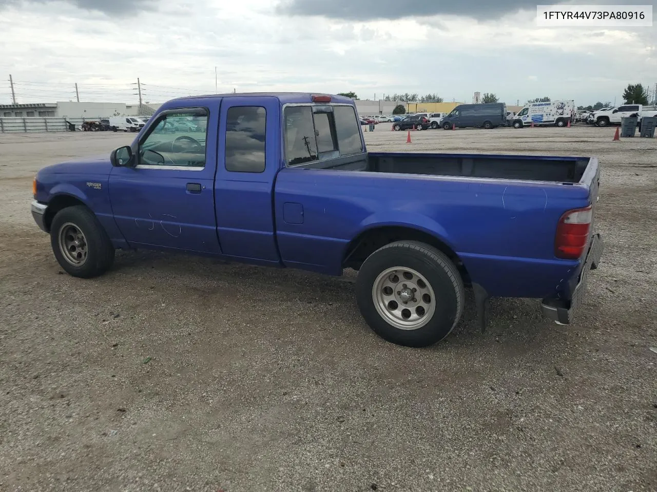 2003 Ford Ranger Super Cab VIN: 1FTYR44V73PA80916 Lot: 76513014