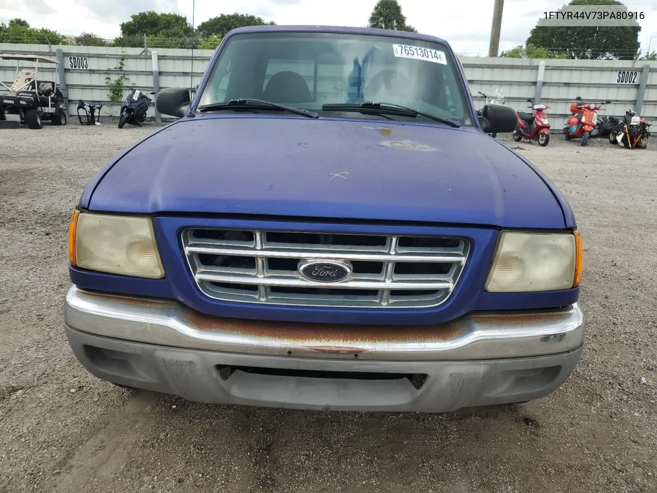 2003 Ford Ranger Super Cab VIN: 1FTYR44V73PA80916 Lot: 76513014