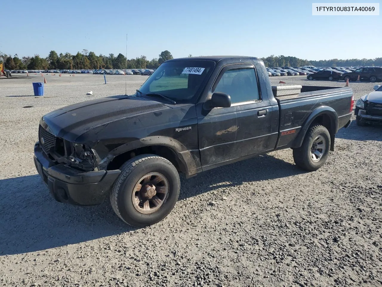 2003 Ford Ranger VIN: 1FTYR10U83TA40069 Lot: 77481494