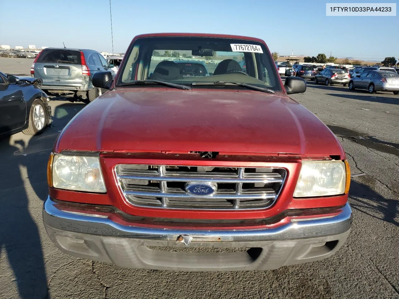 2003 Ford Ranger VIN: 1FTYR10D33PA44233 Lot: 77672764