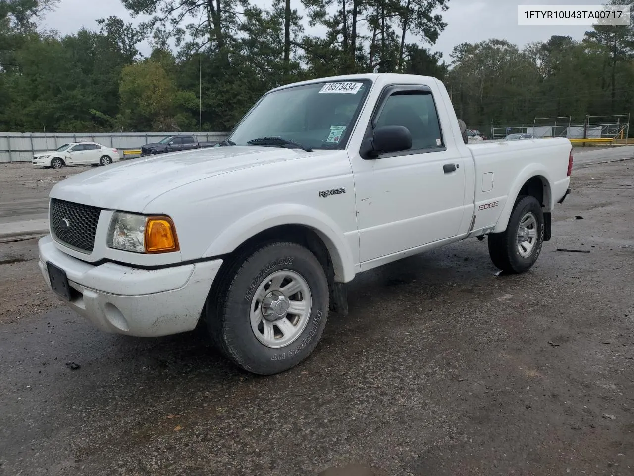 2003 Ford Ranger VIN: 1FTYR10U43TA00717 Lot: 78573434