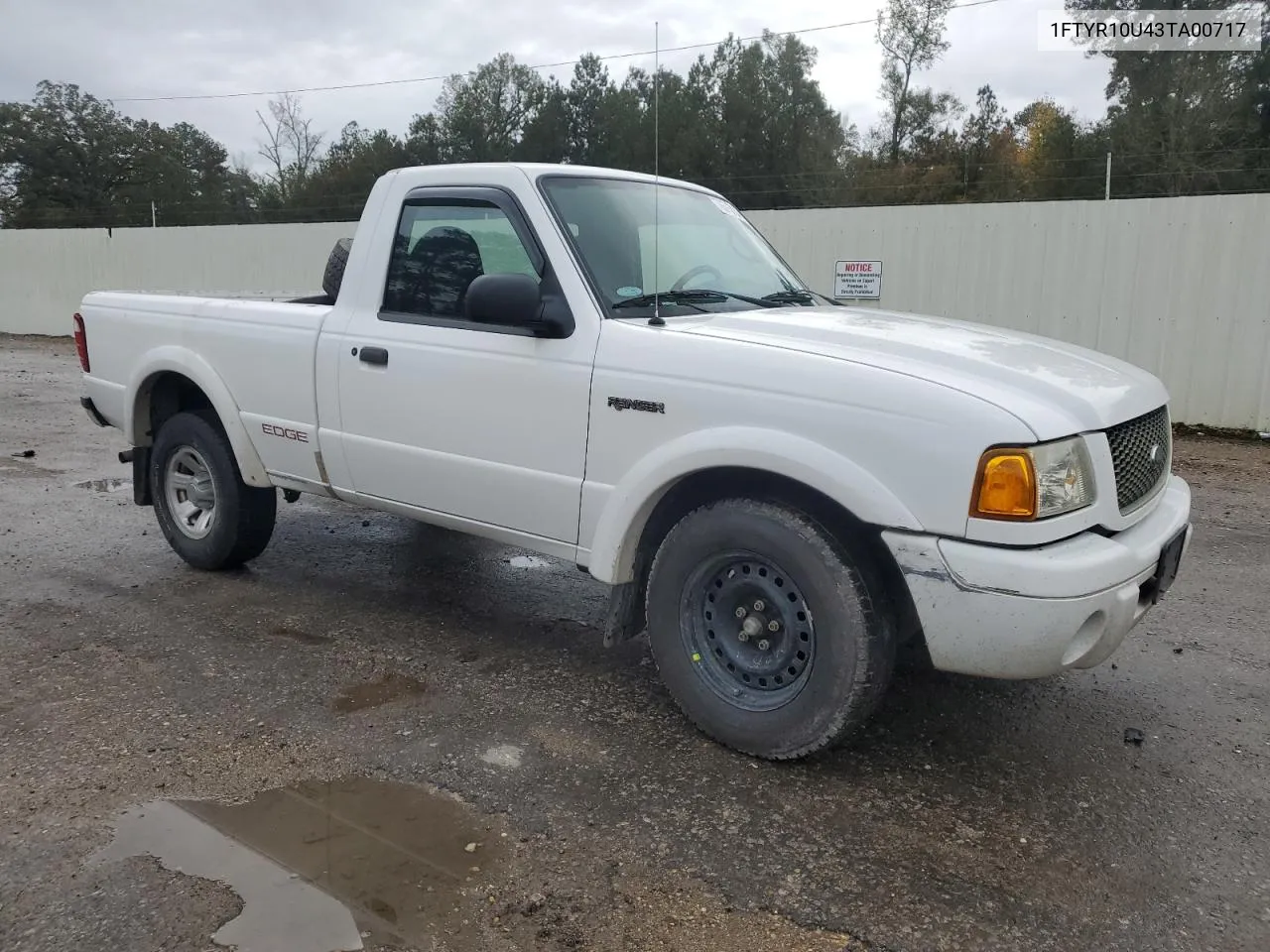 2003 Ford Ranger VIN: 1FTYR10U43TA00717 Lot: 78573434