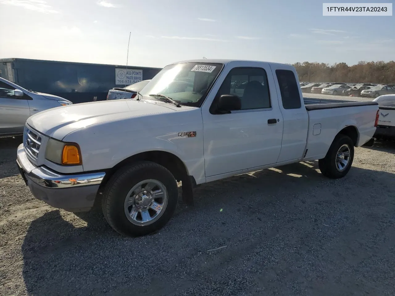 2003 Ford Ranger Super Cab VIN: 1FTYR44V23TA20243 Lot: 78813534