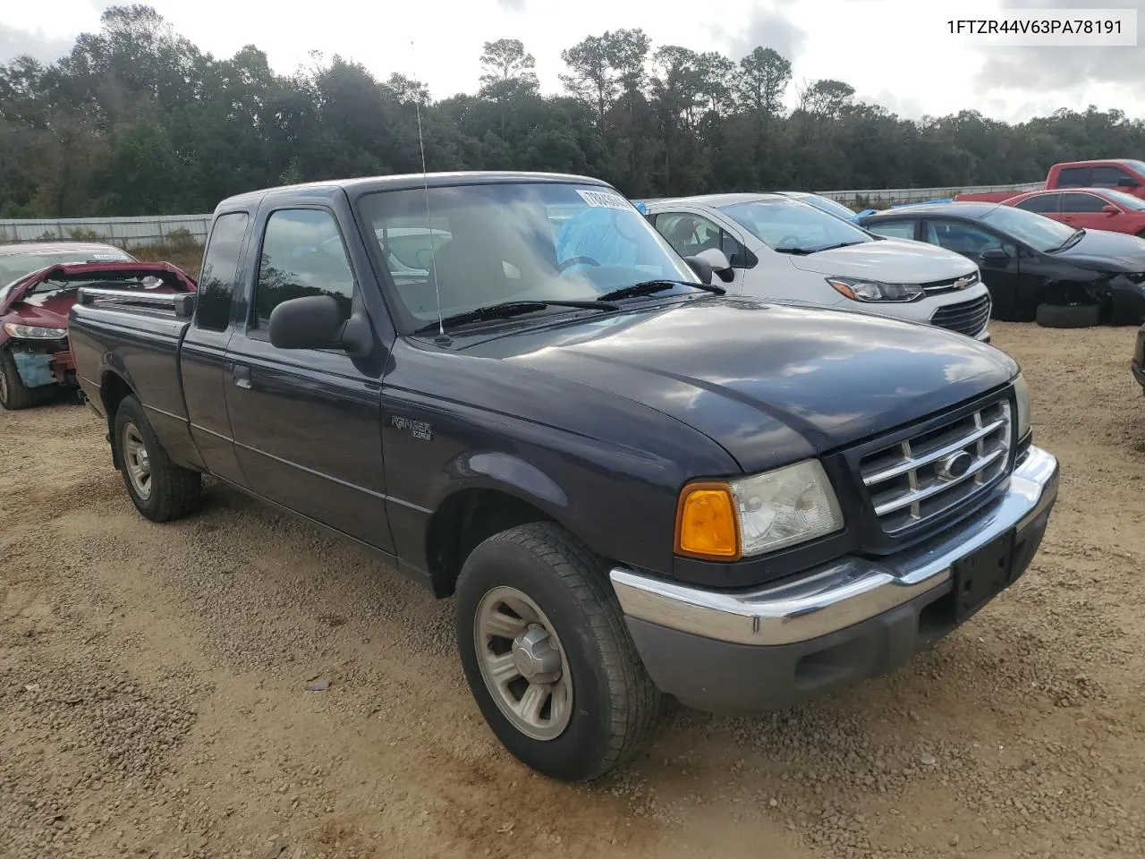 2003 Ford Ranger Super Cab VIN: 1FTZR44V63PA78191 Lot: 78843644