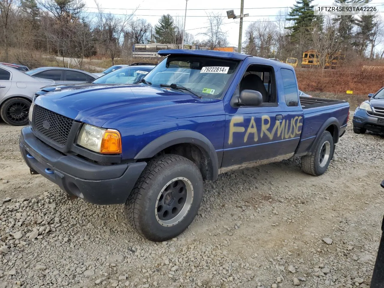 2003 Ford Ranger Super Cab VIN: 1FTZR45E93TA42226 Lot: 79222814