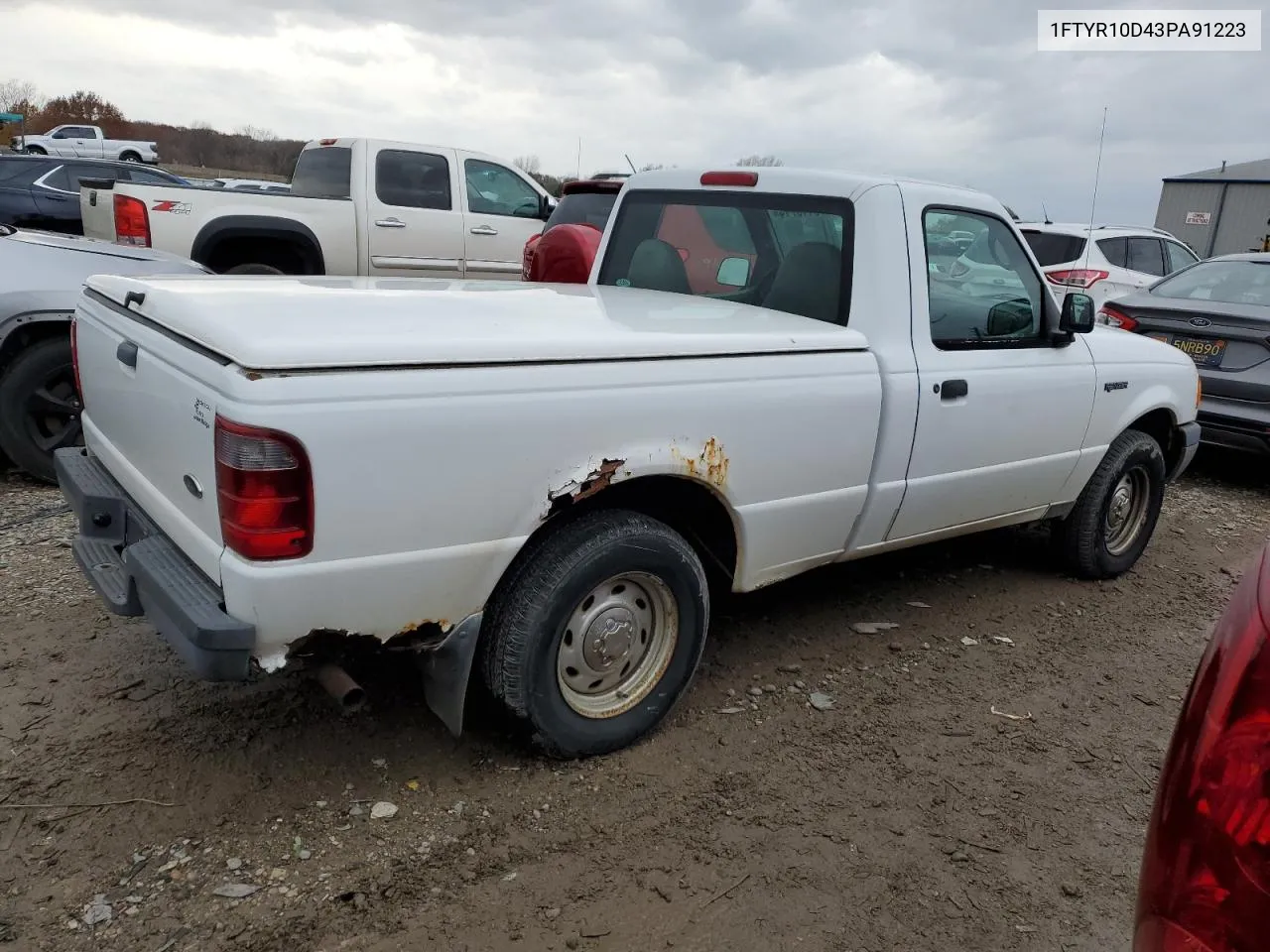 2003 Ford Ranger VIN: 1FTYR10D43PA91223 Lot: 79415714